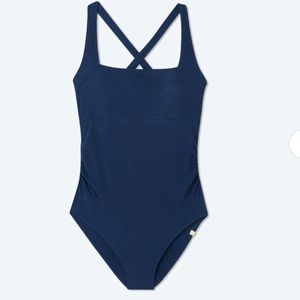 Summersalt Maternity Ribbed Current swimsuit